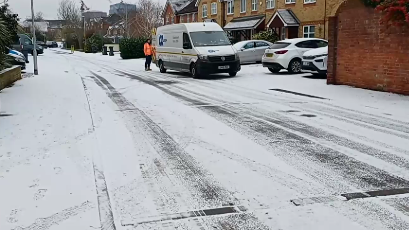 Студена вълна обхвана голяма част от Испания. В по-голямата част