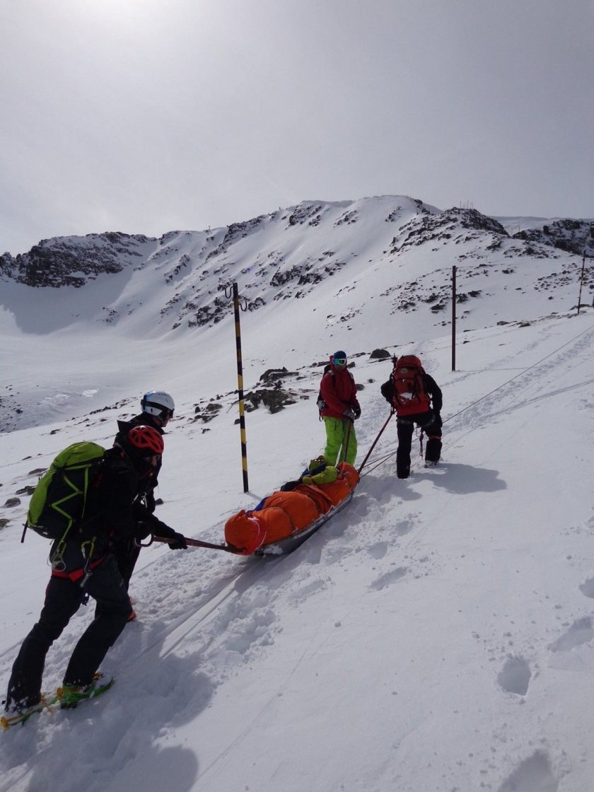 Скиор загина в Пирин