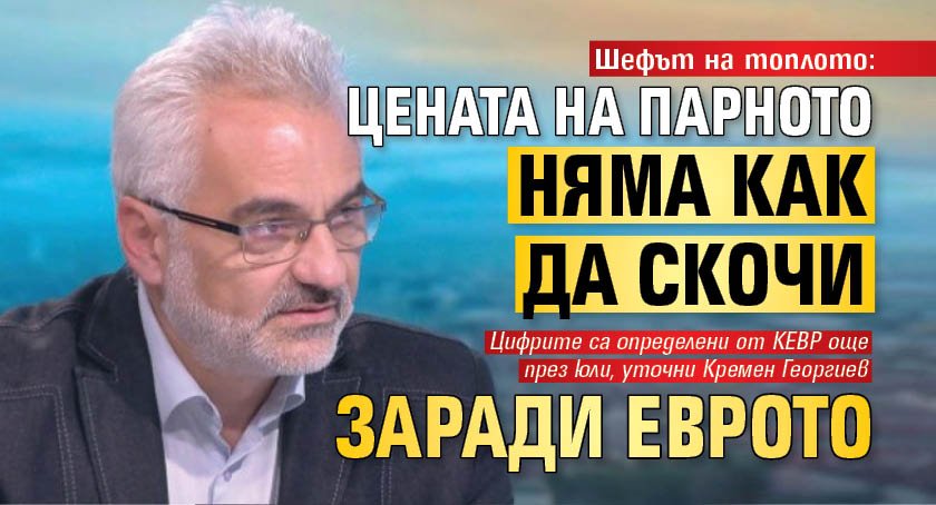 Шефът на топлото: Цената на парното няма как да скочи заради еврото 