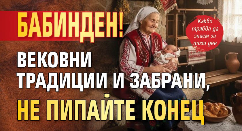 Бабинден! Вековни традиции и забрани, не пипайте конец