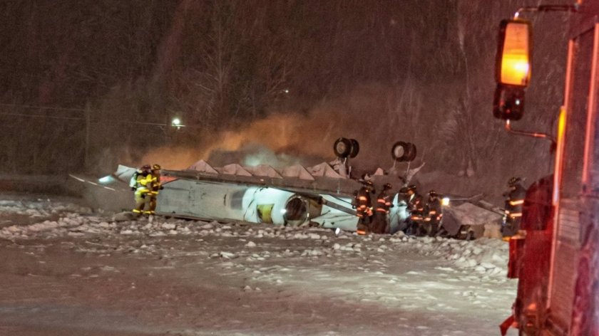 Частен самолет с осем души на борда е катастрофирал при