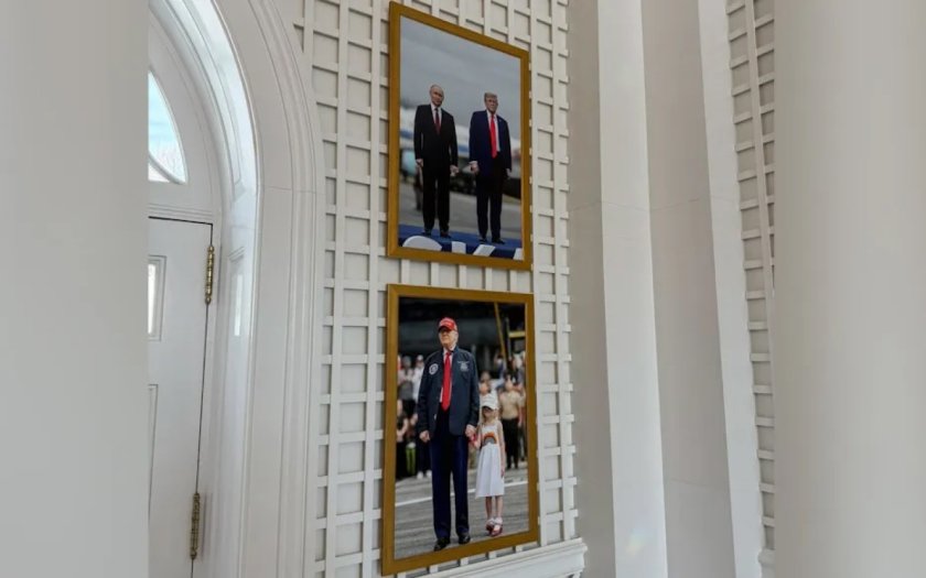 Тръмп сложи снимка с Путин до фотографията с внучката си 