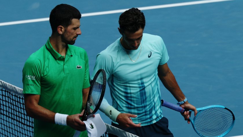 Отказ на Музети трасира пътя на Джокович към 1/2-финалите