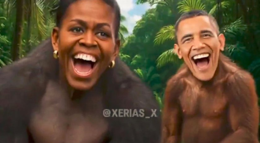 Тръмп отказа да се извини за расисткото видео с Обама и съпругата му