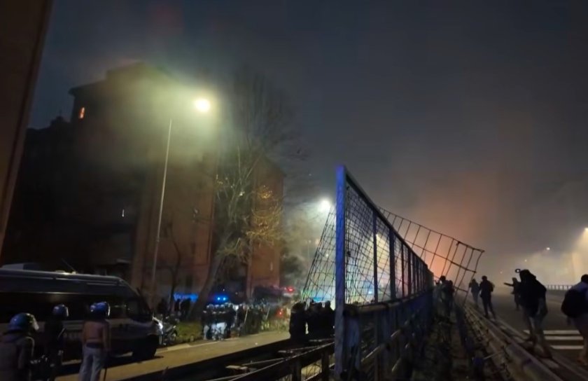 Големи сблъсъци между протестиращи и полиция срещу Олимпиадата в Милано