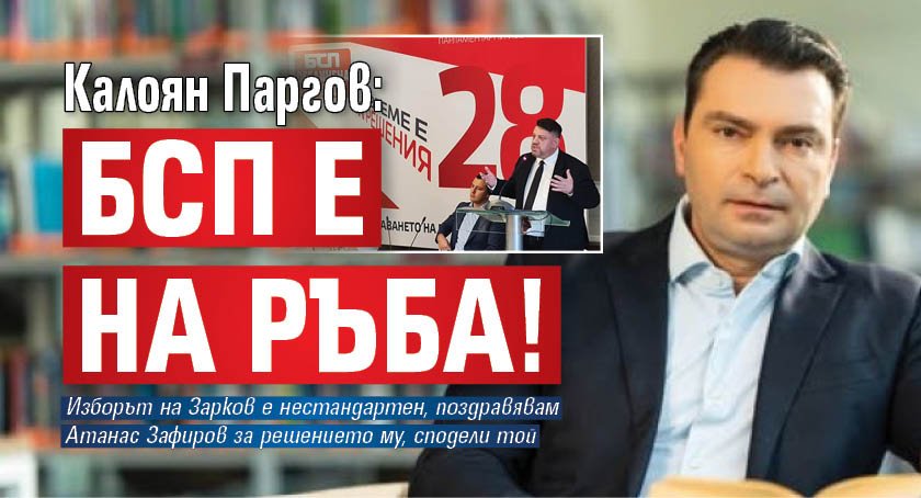 Калоян Паргов: БСП е на ръба!