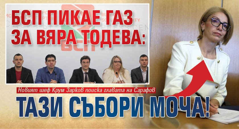 БСП пикае газ за Вяра Тодева: Тази събори МОЧА!