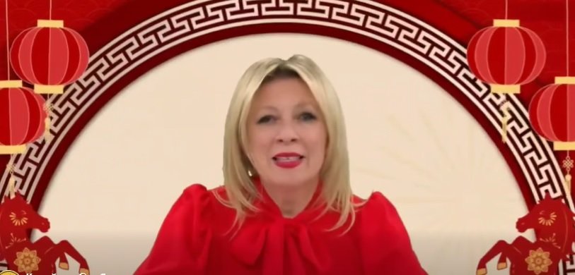 ШОК ВИДЕО: Маша Захарова поздравява на китайски за Годината на коня