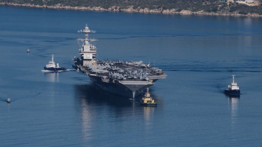 Най-големият самолетоносач на САЩ отплава от Крит след тоалетната драма