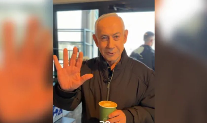 Живият Нетаняху пие кафе в Йерусалим и се бъзика: Бройте ми пръстите