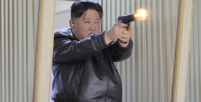 Ким Чен-ун стреля с патлак пред дъщеря си (СНИМКИ)