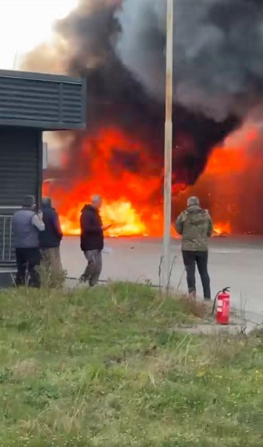 Газов котлон взривил тира на ГКПП "Капитан Андреево"