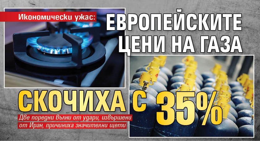 Икономически ужас: Европейските цени на газа скочиха с 35%