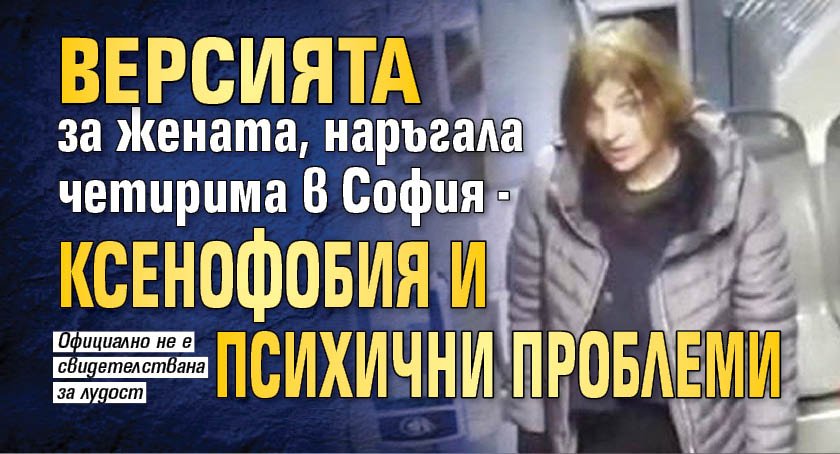 Версията за жената, наръгала четирима в София - ксенофобия и психични проблеми