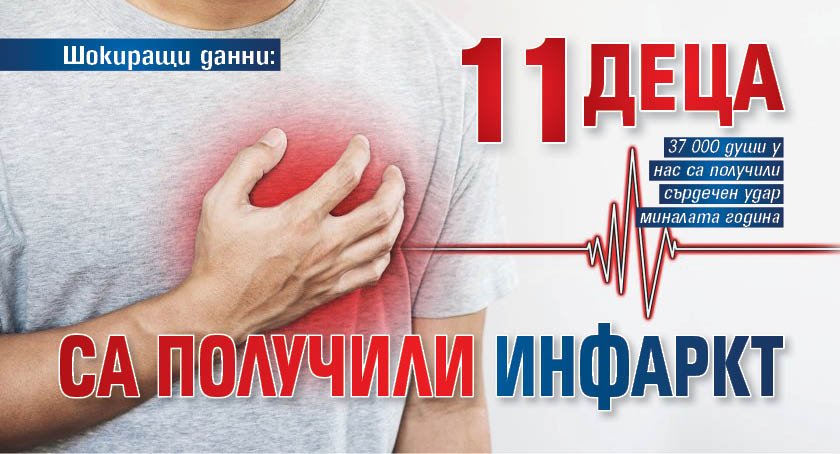 Шокиращи данни: 11 деца са получили инфаркт