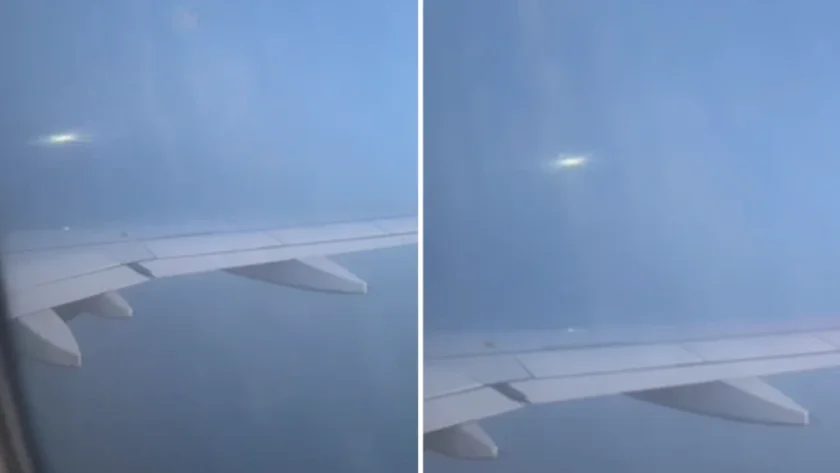 Пасажер в самолет засне летяща огнена топка над Европа (ВИДЕО)
