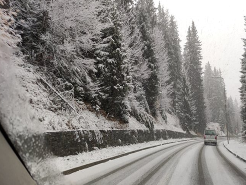 Внимание, шофьори: Зимата се завърна, сняг по ключовите проходи (ВИДЕО)