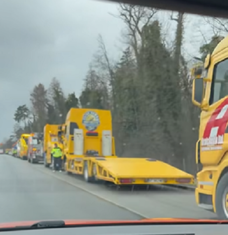 Том Аварийката задръсти магистралата за София (ВИДЕО) 