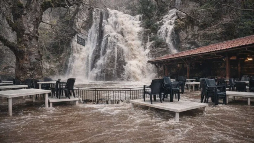 Водопад заля ресторант в Бачково (ВИДЕО)