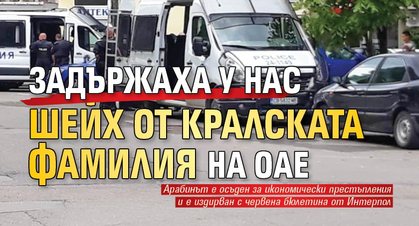 Задържаха у нас шейх от кралската фамилия на ОАЕ