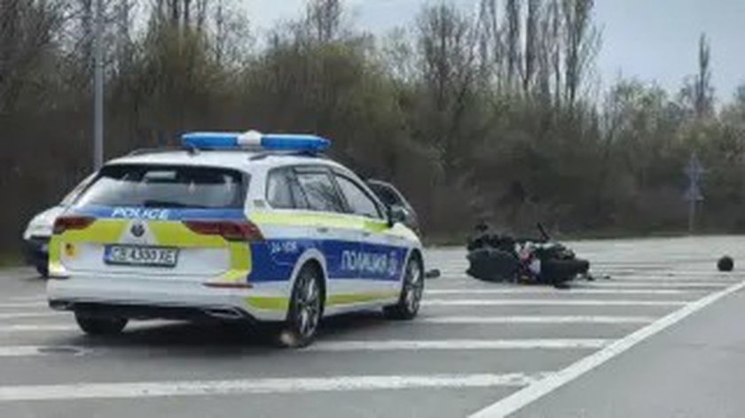 Катастрофа на кръгово в София, мотор е на парчета