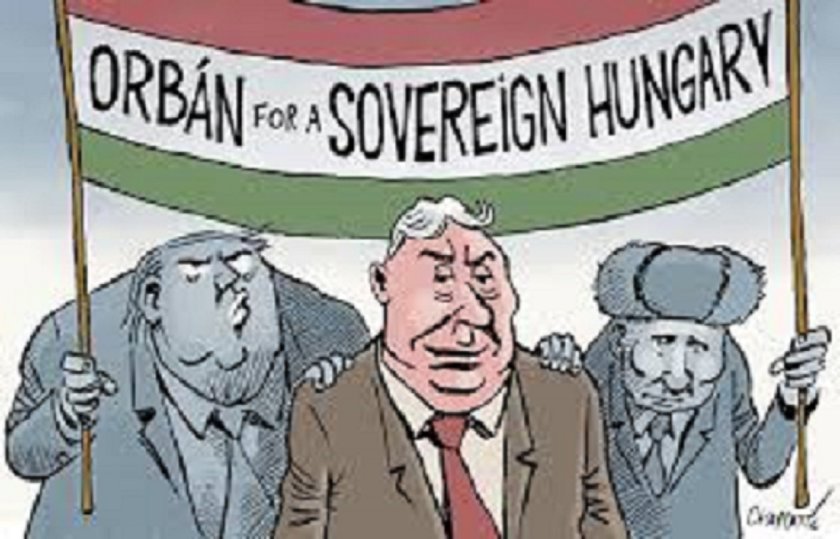 Първи екзит полове: Путинистката свиня Орбан заминава за Москва!