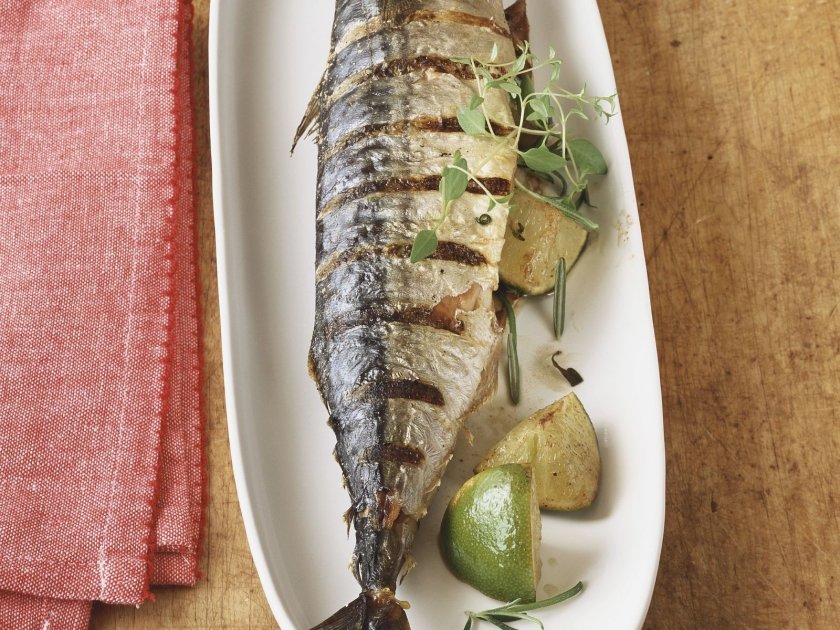 Скумрия с лайм и майорана