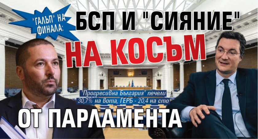 "Галъп" на финала: БСП и "Сияние" на косъм от парламента 