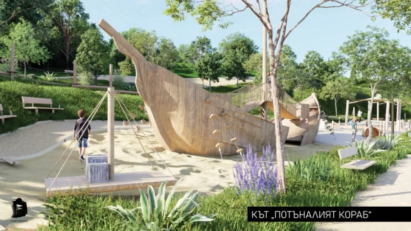 Правят Морска градина в Сарафово