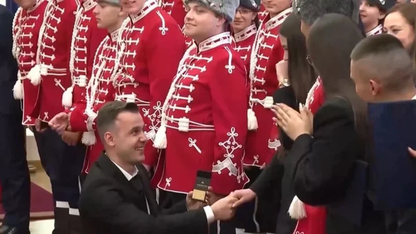 Предложение за брак в Президентството (ВИДЕО)