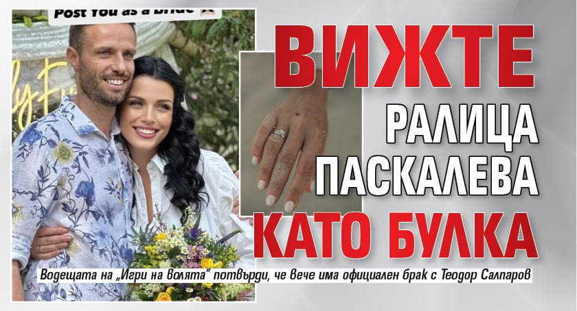 Вижте Ралица Паскалева като булка (Снимки)