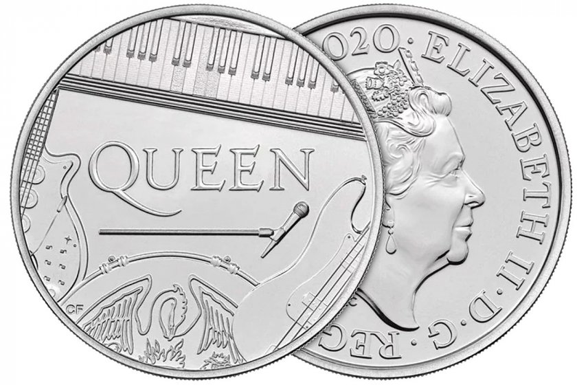 Queen - първата британска група с монета от Кралския монетен двор (СНИМКИ)