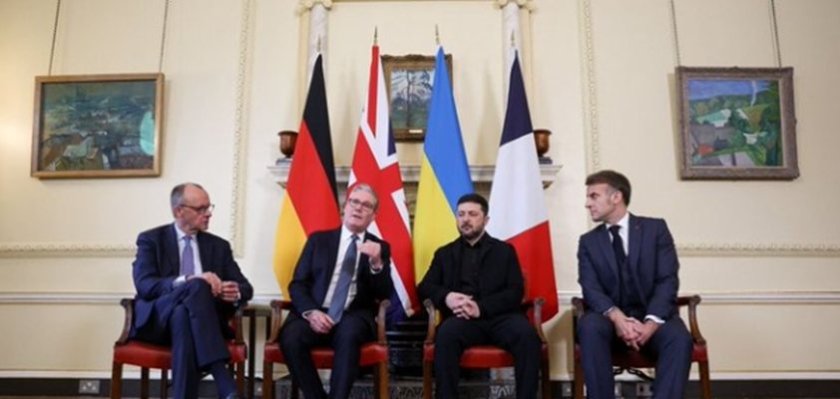 Макрон, Стармър и Мерц се срещат със Зеленски в Лондон 