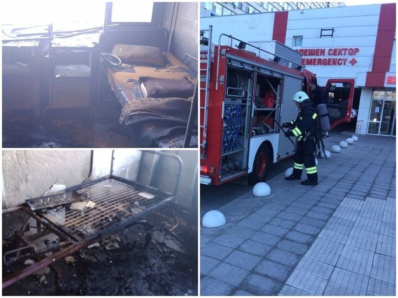 Пак горя болница в Пловдив, пет пожарни гасиха (Обновена)