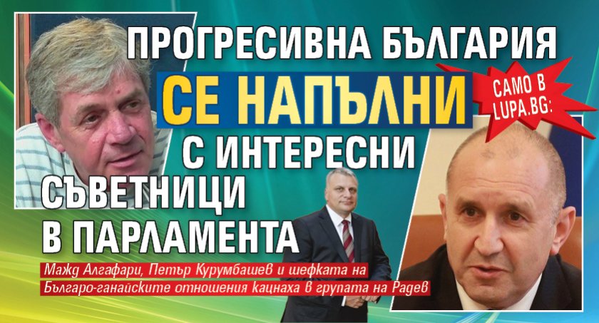 Само в Lupa.bg: Прогресивна България се напълни с интересни съветници в парламента