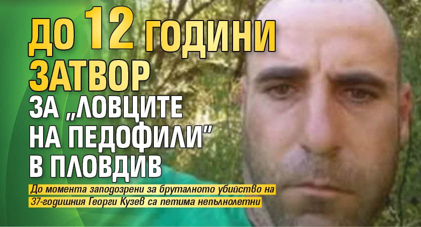 До 12 години затвор за &bdquo;ловците на педофили&rdquo; в Пловдив