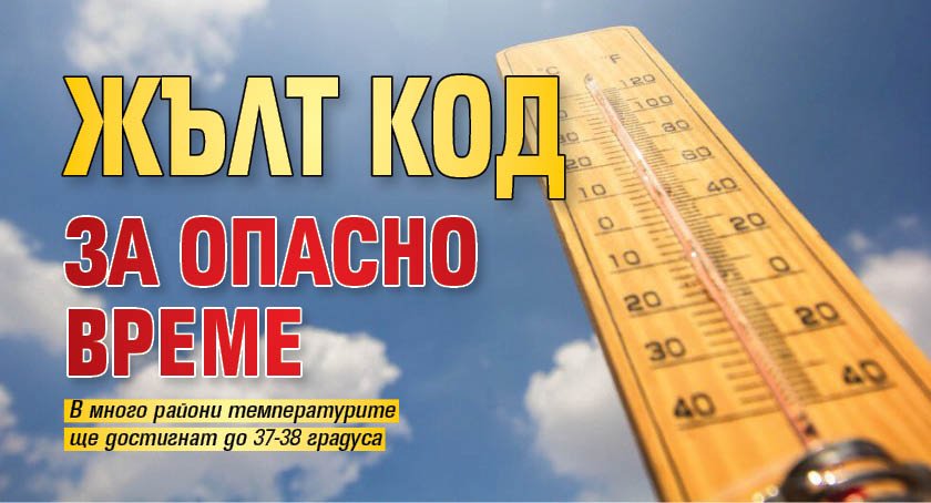 Жълт код за опасно време
