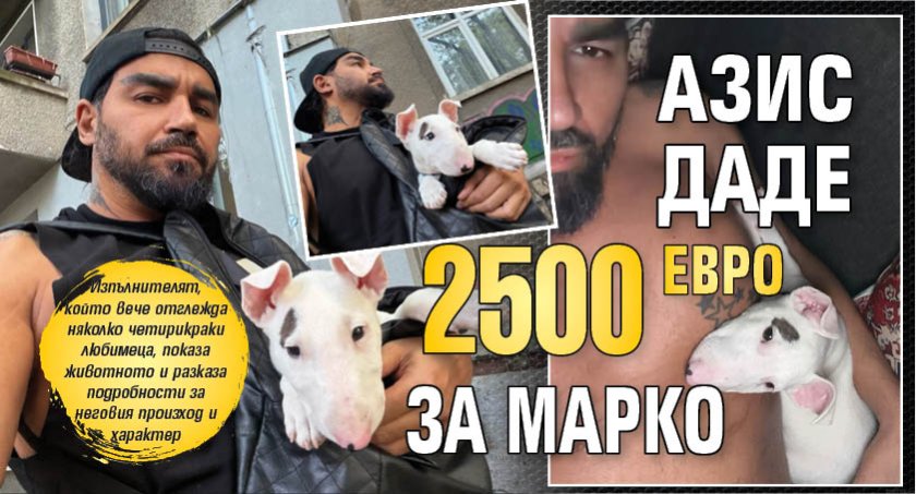 Азис даде 2500 евро за Марко