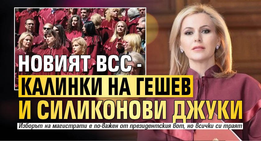 Новият ВСС - калинки на Гешев и силиконови джуки