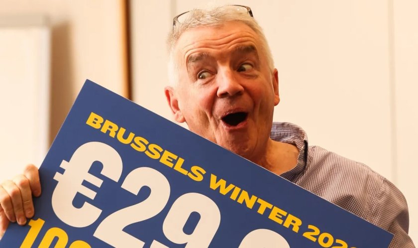 Ryanair: Самолетните билети в Европа може да поскъпнат с до 20% през 2027 г.