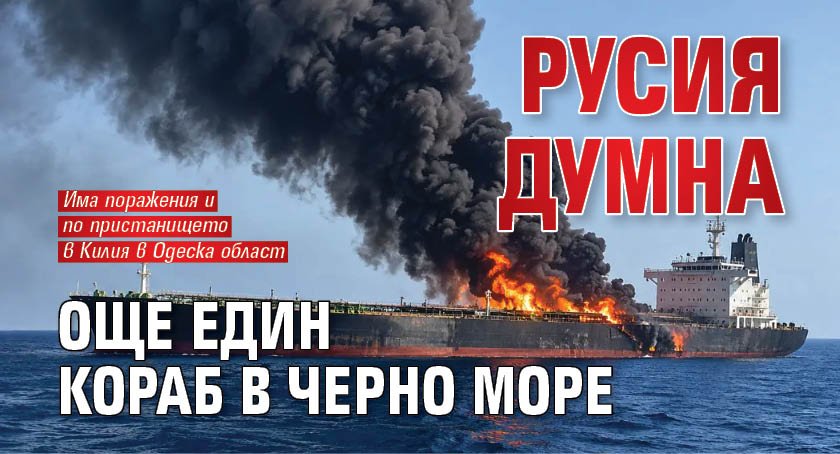 Русия думна още един кораб в Черно море