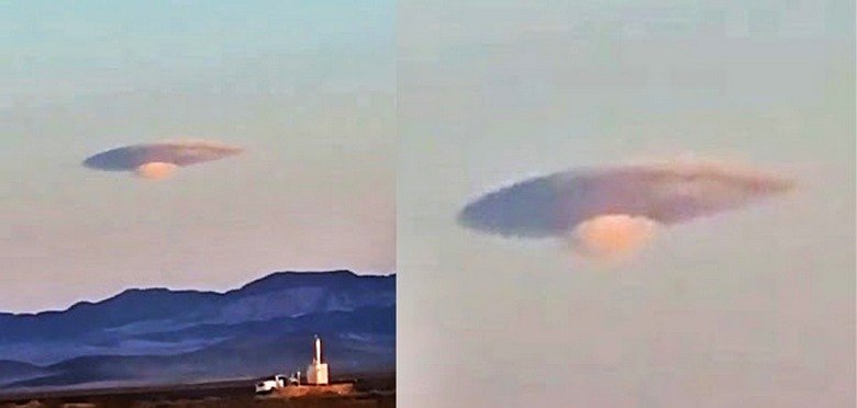 Облак или летяща чиния над Невада?