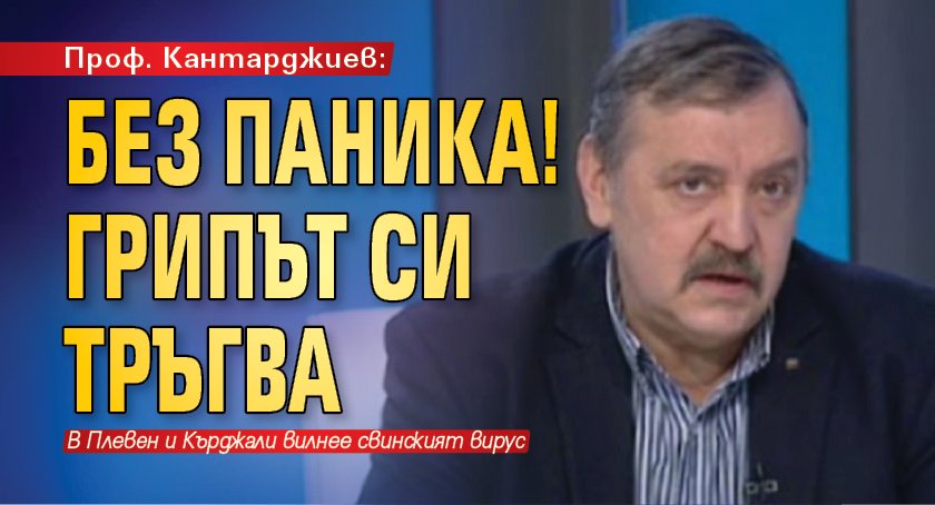 Проф. Кантарджиев: Без паника! Грипът си тръгва 