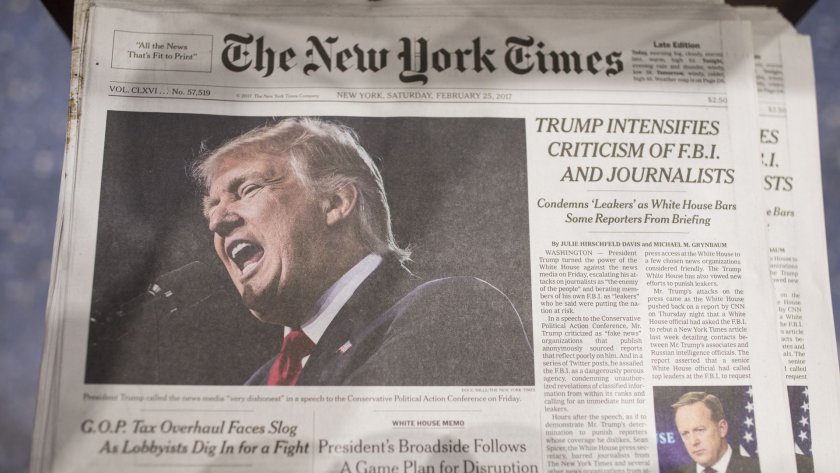 Тръмп съди „Ню Йорк Таймс” заради статия за "руската връзка"