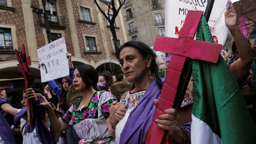 Мексиканките стачкуваха срещу насилието над жени