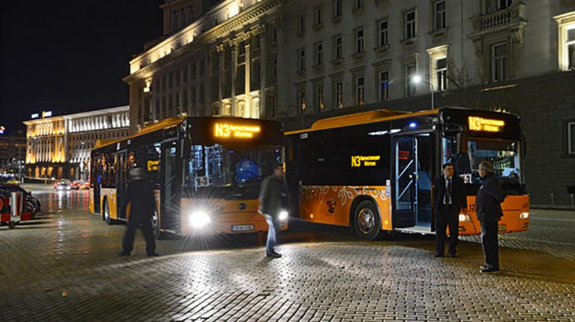 Закриват нощните линии на градския транспорт в София