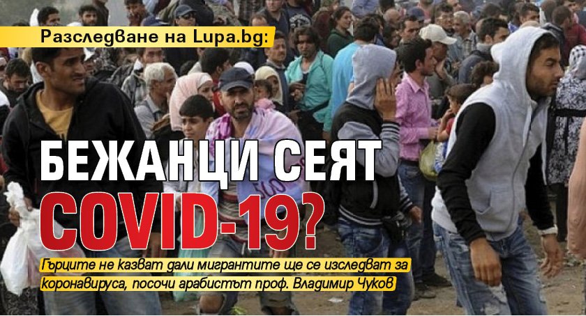 Разследване на Lupa.bg: Бежанци сеят COVID-19?
