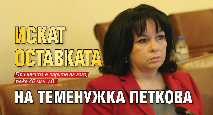 Искат оставката на Теменужка Петкова