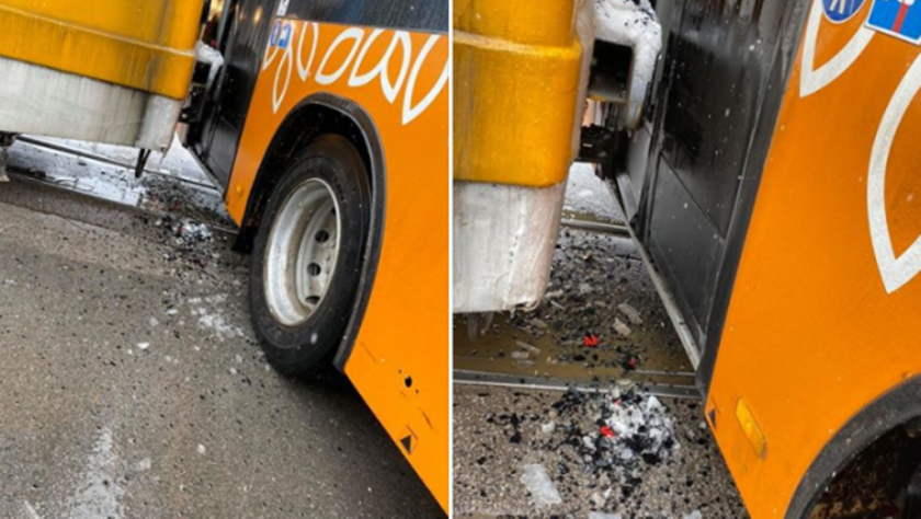 Катастрофа между трамвай и автобус в София