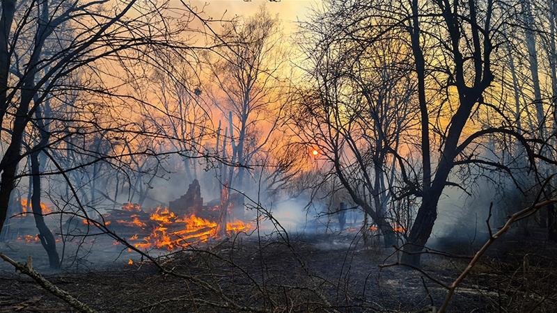 2020-а, спри се: Не могат да овладеят пожар при Чернобил 